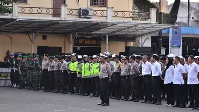 Kepolisian Kota Bekasi menyiapkan 800 personel untuk mengawal keamanan operasi ketupat jaya 2019.