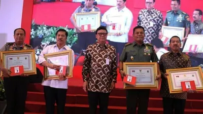 Rapat Koordinasi bidang Kewaspadaan Nasional dalam Rangka Pemantapan Penyelenggaraan Pemilu Serentak 2019. (Antara)