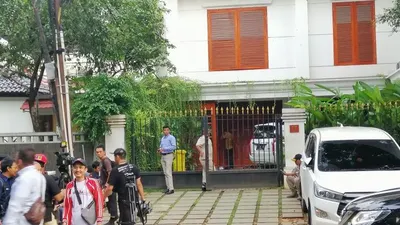 Arsip. Situasi di kediaman capres nomor urut 02, Prabowo Subianto di Jalan Kertanegara, Kebayoran Baru, Jakarta Selatan, Sabtu (30/3/2019). (ANTARA/Syaiful Hakim)