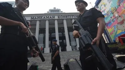 Pengamanan Gedung MK Semakin Diperketat