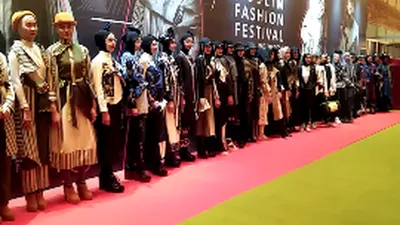 Muslim Fashion Festival (Muffest) 2019 di Jakarta Convention Center, Jakarta Pusat, resmi dibuka, Rabu (1/5/2019). Ajang tersebut akan berlangsung selama empat hari kedepan, sampai nanti tanggal 4 Mei 2019.