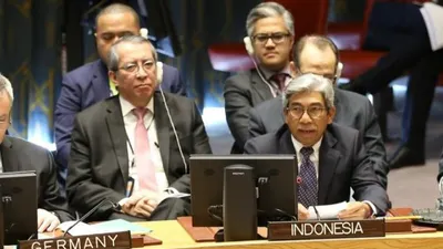 Wakil Menteri Luar Negeri RI A.M. Fachir menghadiri Debat Terbuka Dewan Keamanan PBB bertema 