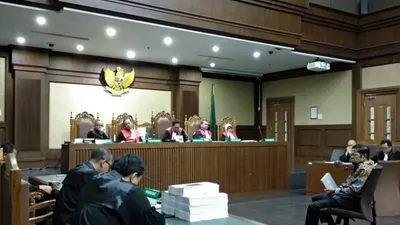 Sidang Idrus Marham. (Antara)