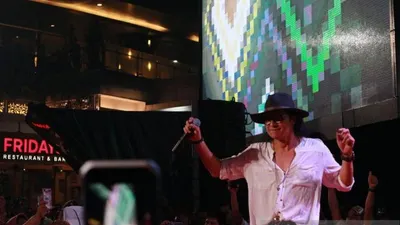 Andi /rif saat ditemui dalam acara konser Putih Adalah Kita di kawasan Kemang, Jakarta, Minggu (7/4/2019). (ANTARA News/Yogi Rachman)