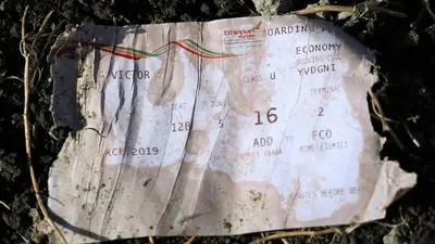 Serpihan Tiket Pesawat Ethiopian Airlines (Antara)