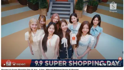 Visual dan Energi Hearts2Hearts di Iklan Shopee 9.9 Curi Perhatian