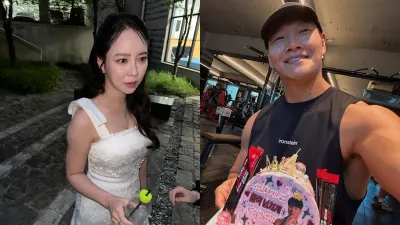 Song Ji Hyo dan Kim Jong Kook bintang Running Man. (Sumber: Instagram.com/@kjk76/@my_songjihyo)