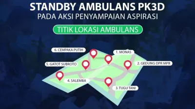 Demo 29 Agustus 2025: Dinkes Pemprov DKI Siapkan Ambulans di 15 Titik Lokasi Ini 