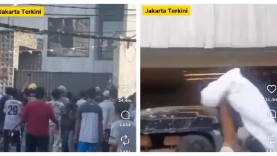 Rumah Ahmad Sahroni di Tanjung Priok Diamuk Massa, Kaca Dilempari Batu hingga Kayu, Mobil Dirusak