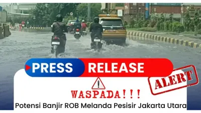 Waspada Potensi Banjir ROB Melanda Pesisir Jakarta Utara 1-10 Desember 2025 (Sumber: Instagram @bmkgpriok)