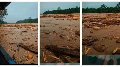 Viral Tumpukan Kayu Gelondongan Terseret Banjir di Aceh-Sumut-Sumbar, Mabes Polri Akhirnya Turun Tangan