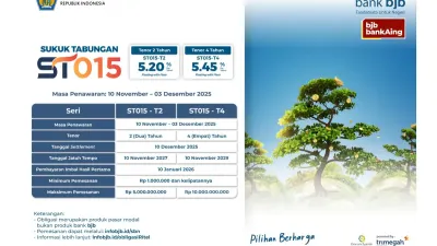 Investasi Syariah Makin Mudah! bank bjb Buka Penawaran ST015