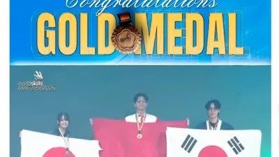 Kalahkan Jepang dan Korea Selatan, Rash Asyari dari Indonesia Jadi Juara Ajang WorldSkills Asia 2025 di Taipei