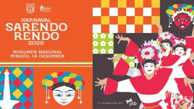 Pesta pertunjukan seni budaya Betawi bertajuk ‘Karnaval Sarendo Rendo 2025’ di kawasan Monas, Jakarta Pusat. (Sumber: beritajakarta.id | Foto: beritajakarta.id)