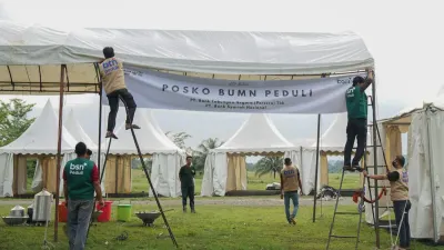 Aksi Sosial BTN, Bangun Pusat Logistik dan Kesehatan untuk Korban Banjir Aceh