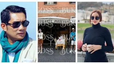 Viral! Beredar di Medsos Diduga Foto Ridwan Kamil Liburan Bareng Aura Kasih ke Luar Negeri, Real atau AI?
