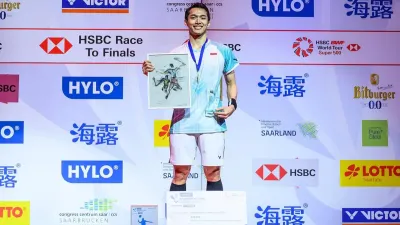 Gelar Ketiga di Tahun Ini, Atlet Badminton Jonathan Christie Jadi Juara Hylo Open 2025 