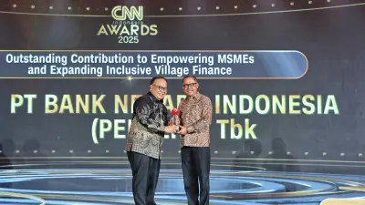 BNI Diganjar Penghargaan karena Dorong Inklusi Keuangan hingga ke Desa