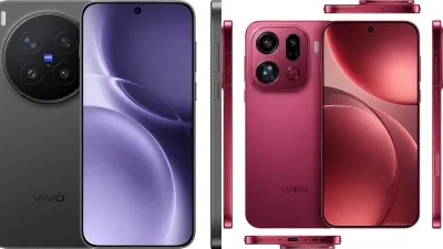 Perbandingan spesifikasi Vivo x300 Pro vs Oppo Find 9x Pro (Sumber: kolase gsmarena | Foto: kolase gsmarena)