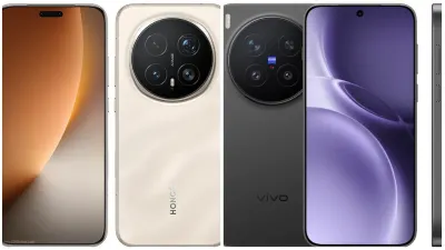 Mirip, prebandingan spesifikasi Honor Magic 8 Pro vs Vivo X300 Pro (Sumber: Kolase gsmarena | Foto: Kolase gsmarena)