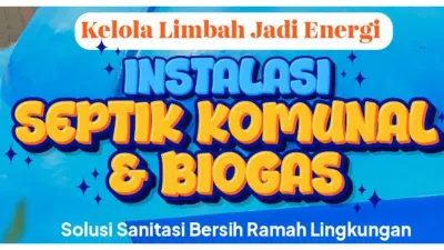 Instalasi Septik Komunal dan Biogas (Sumber: Instagram @dkijakarta)