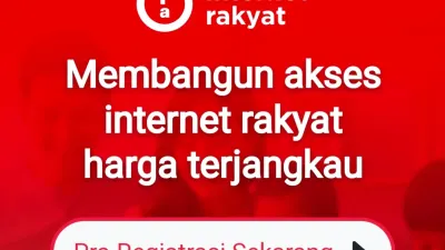 Pendaftaran WiFi Internet Rakyat Rp100 ribu untuk kecepatan up to 100 Mbps (Sumber: Internetrakyat.id | Foto: Internetrakyat.id)