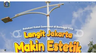 Langit Jakarta Makin Estetik, Pemprov DKI Bersama Dinas Bina Marga Terus Lakukan Relokasi Kabel Semrawut di Berbagai Titik Melalui SJUT
