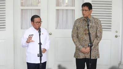 Gubernur DKI Jakarta, Pramono Anung dan Menteri Keuangan, Purbaya Yudhi Sadewa Membahas Tentang Dana Bagi Hasil. (Sumber: beritajakarta.id | Foto: Mochamad Tresna Suheryanto)