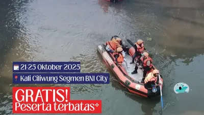 Dinas SDA Jakarta Buka Pendaftaran Ciliwung River Adventure untuk Periode 21-25 Oktober 2025, Begini Cara Daftarnya!