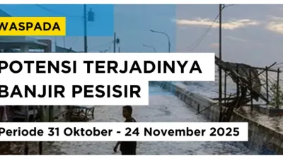 Waspada Terjadinya Banjir Pesisir, Salah Satunya di Jakarta (Sumber: Instagram @infobmkg.)