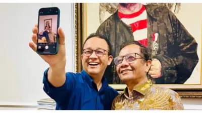 Momen Pertemuan Anies Baswedan dan Mahfud MD Mendadak Viral, Netizen Dukung jadi Presiden dan Wakil Presiden 2029