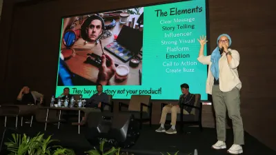 Membangun Konten Berdampak untuk Ekosistem Informasi Publik pada Jabar Media Summit 2025, Kamis, 11 September 2025, di Holiday Inn Pasteur, Kota Bandung. (Sumber: Istimewa | Foto: Istimewa)