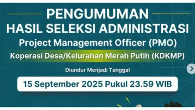 Hasil Seleksi Administrasi PMO Kemenkop Diumumkan Malam Ini Jam 23.50 WIB, Pantau di Link Berikut