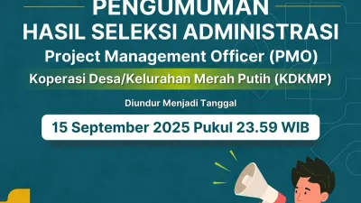 Hasil Pengumuman Posisi PMO Kemenkop Hari Ini, Pendaftaran Asisten Bisnis Diperpanjang Ini Linknya! 