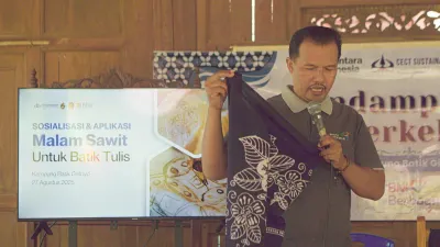 Malam Sawit Jadi Inovasi Baru Perajin Batik, BNI Dukung Penuh