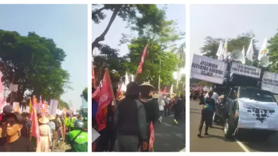 UPDATE Situasi Aksi Unjuk Rasa Hari Tani Nasional (Sumber: TikTok @muhammadazri759)