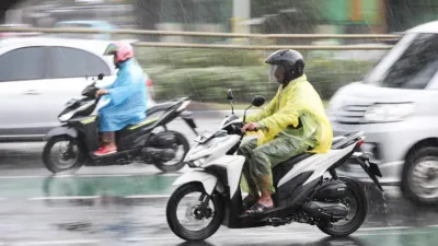 Informasi seputar cuaca DKI Jakarta pada Rabu, 1 April 2026 menurut prediksi Badan Meteorologi, Klimatologi, dan Geofisika (BMKG). (Sumber: Beritajakarta.id | Foto: Beritajakarta.id)
