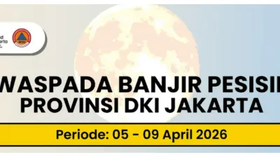 BPBD DKI Jakarta Sampaikan Potensi Banjir Pesisir Terjadi 5-9 April 2026 (Sumber: Instagram @bpbddkijakarta)