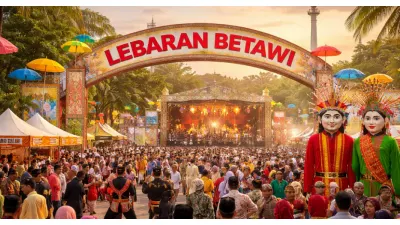 Ilustrasi. Lebaran Betawi 2026 (Sumber: Generative AI)