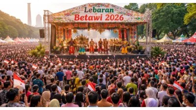 Ilustrasi. Lebaran Betawi 2026 (Sumber: Generative AI)