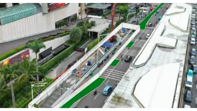 Revitalisasi Area di Stasiun Bundaran HI Bank Jakarta (Sumber: beritajakarta.id)