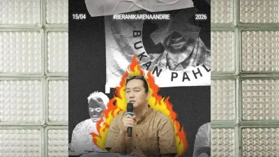 Korban Penyiraman Air Keras oleh Oknum TNI, Andrie Yunus. (Sumber: Instagram.com/@kontras_update)