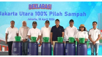 Pemkot Jakarta Utara Deklarasikan 'Gerakan 100 Persen Pilah Sampah' (Sumber: beritajakarta.id)