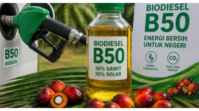 Ilustrasi. Biodiesel B50 (Sumber: Generative AI)