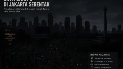 Jakarta Mati Lampu Serentak, Warganet Keluhkan Terjadi di Berbagai Wilayah! 