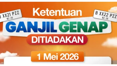 Sistem Ganjil Genap 1 Mei Ditiadakan (Sumber: Instagram @dishubdkijakarta)