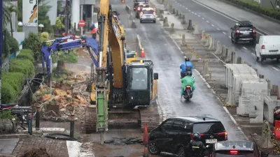 Dinas Bina Marga DKI Jakarta terus mempercepat penataan Jalan HR Rasuna Said, Kuningan, Jakarta Selatan. (Sumber: beritajakarta.id | Foto: beritajakarta.id)