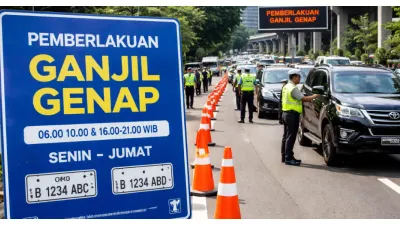 Sistem Ganjil Genap DKI Jakarta Mulai Diberlakukan Kembali Hari Ini