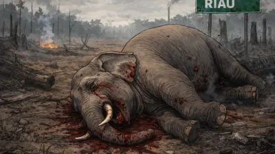Viral Kasus Gajah Sumatera Tewas Mengenaskan Tanpa Kepala di Riau, Kapolda Riau: Dilakukan Sengaja Diambil Gadingnya