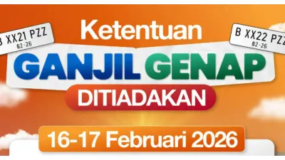 Dishub DKI Jakarta Meniadakan Ganjil Genap 16-17 Februari 2026 Dalam Rangka Perayaan Hari Raya Imlek